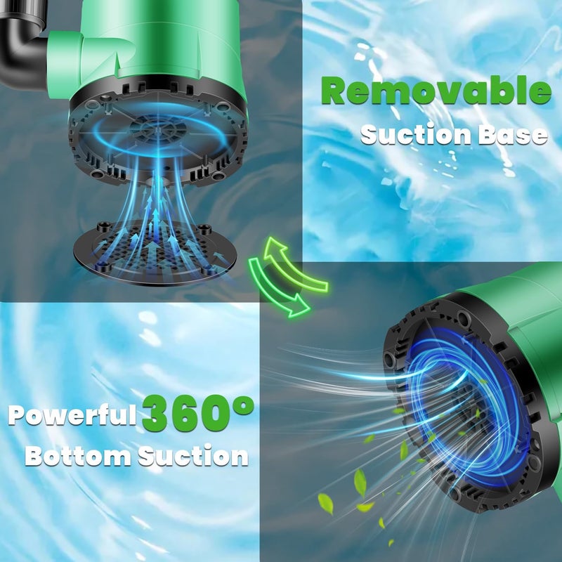 TRUPOW 1 HP Sump Pump Submersible Water Pump 3981 GPH Portable Thermoplastic Electric Utility Pump for Swimming Pool Garden Basement Tub Pond Draining Remove Water Level Down to 0.3" - Image 3